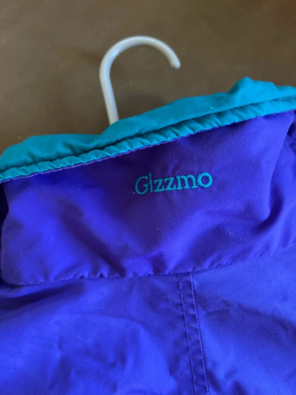 Columbia Vintage 80s Colorblock Windbreaker Jacket in Magenta, Teal & Royal Blue - Picture 6 of 7